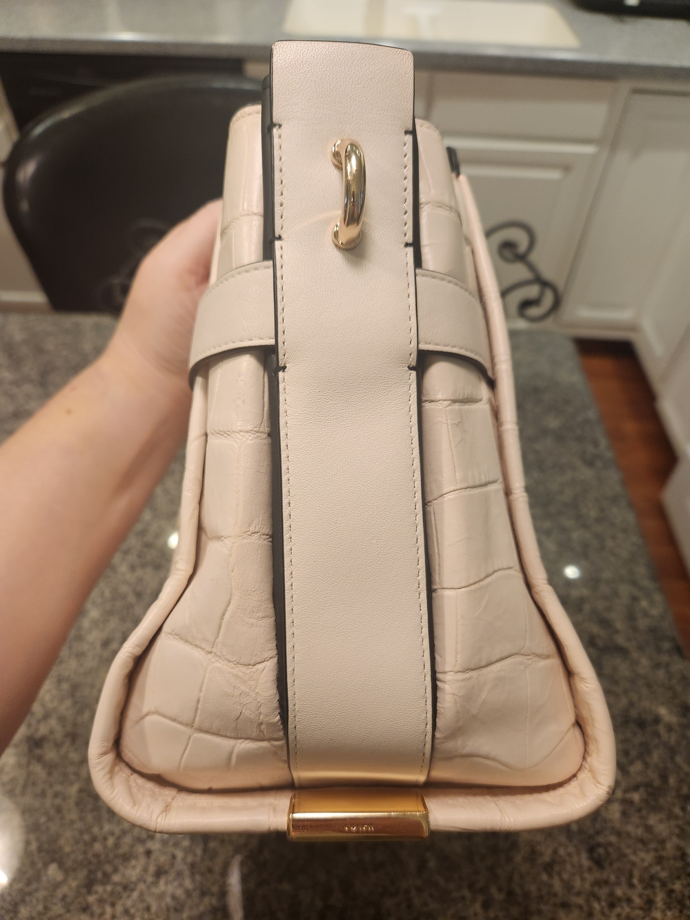 Coach Swagger 37 Croc-Embossed Satchel With Shoulder/Crossbody Strap - Picture 5 of 16